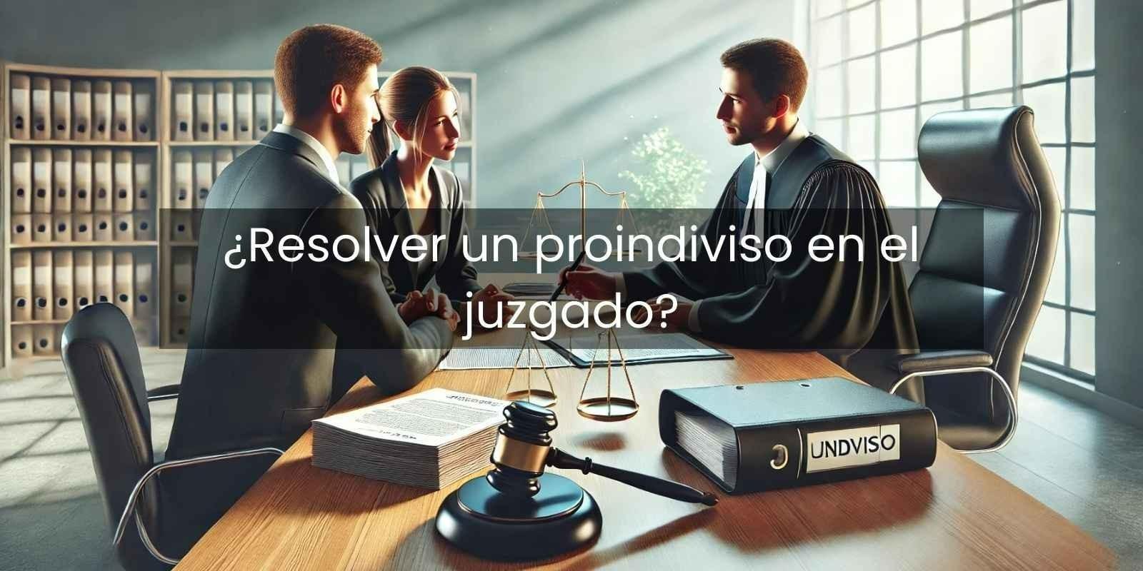Disolución de proindiviso. Procedimientos
