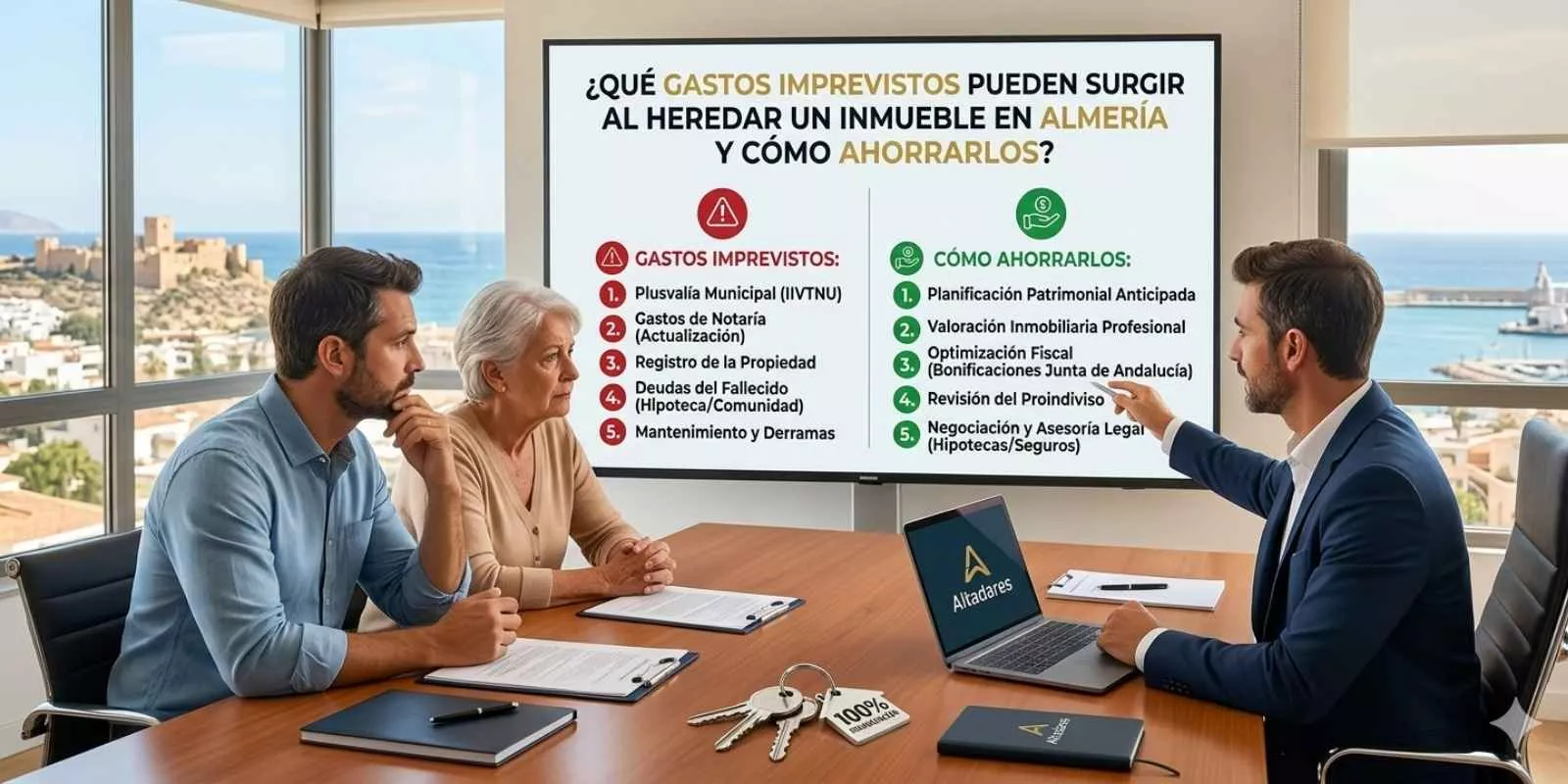 ¿Qué gastos imprevistos pueden surgir al heredar un inmueble en Almería y cómo ahorrarlos?