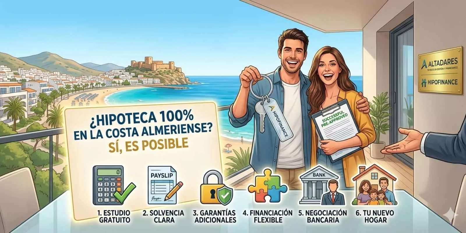 ¿Es posible financiar el 100% de tu nueva casa? Opciones reales para comprar tu hogar en la costa almeriense