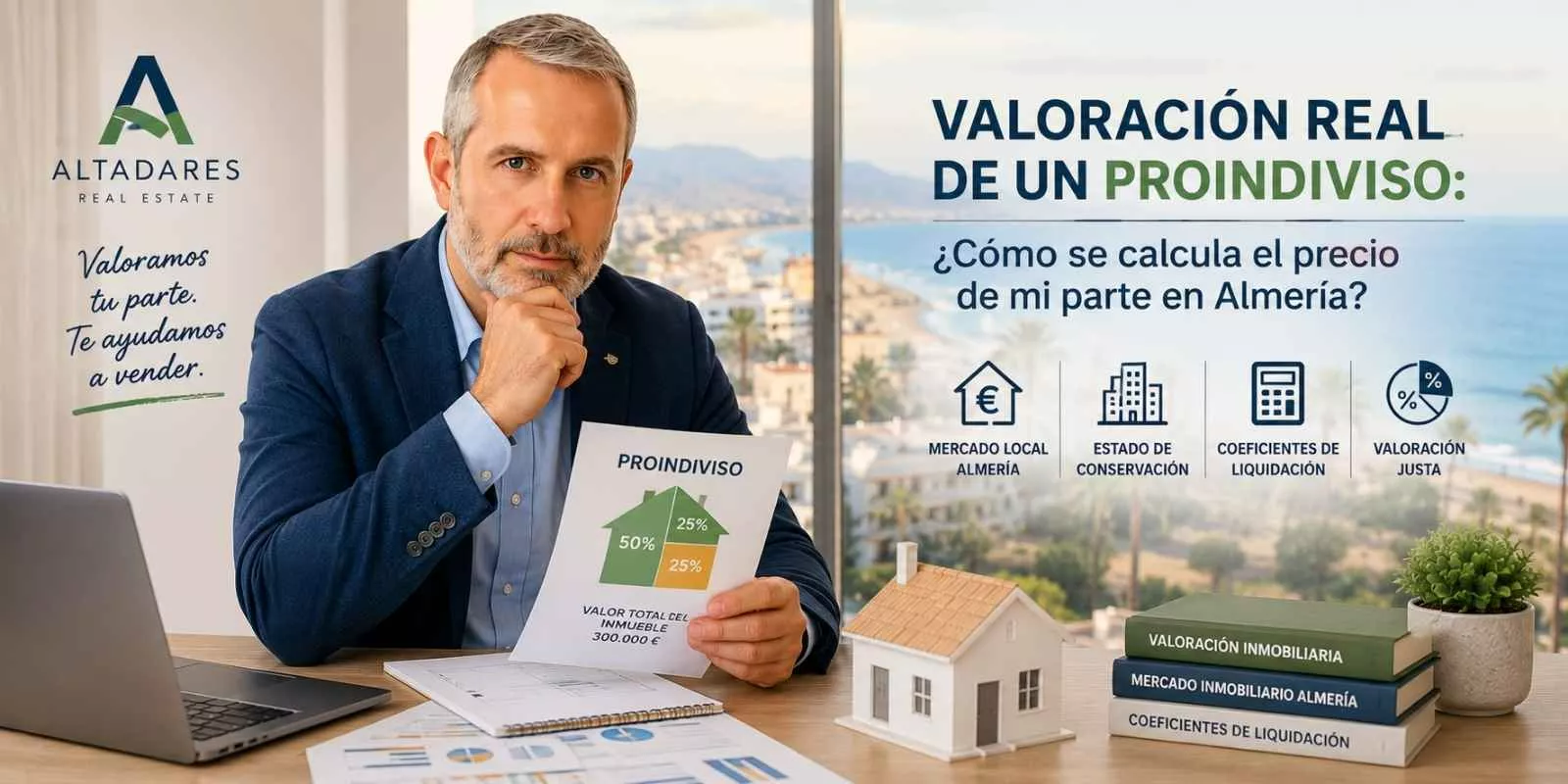 Valoración real de un proindiviso: ¿Cómo se calcula el precio de mi parte en Almería?