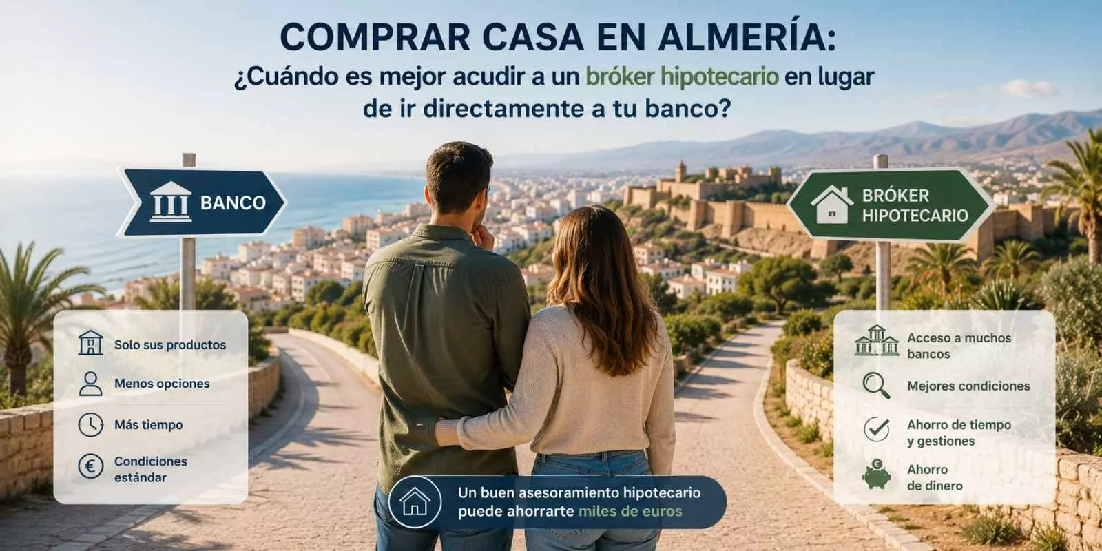 Comprar casa en Almería: ¿Cuándo es mejor acudir a un bróker hipotecario en lugar de ir directamente a tu banco?