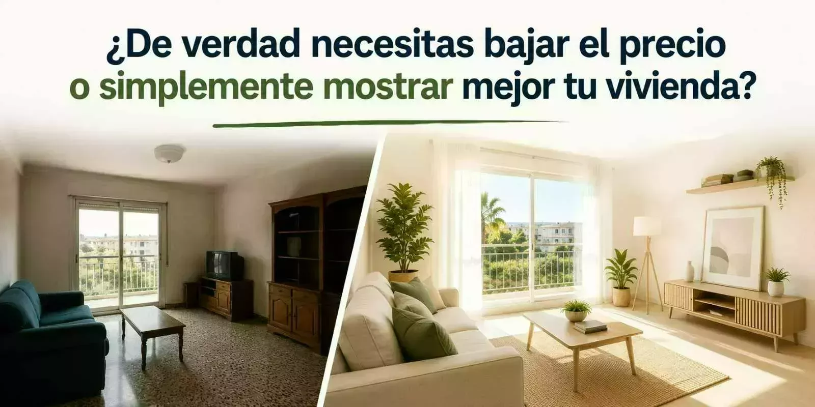 ¿De verdad necesitas bajar el precio o simplemente mostrar mejor tu vivienda?