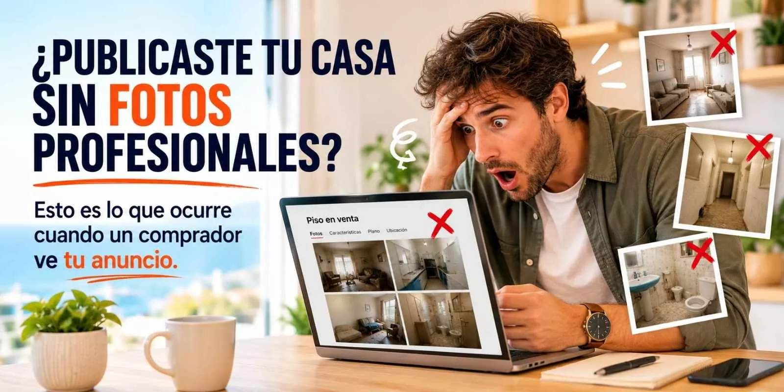 ¿Publicaste tu casa sin fotos profesionales? Esto es lo que ocurre cuando un comprador ve tu anuncio.