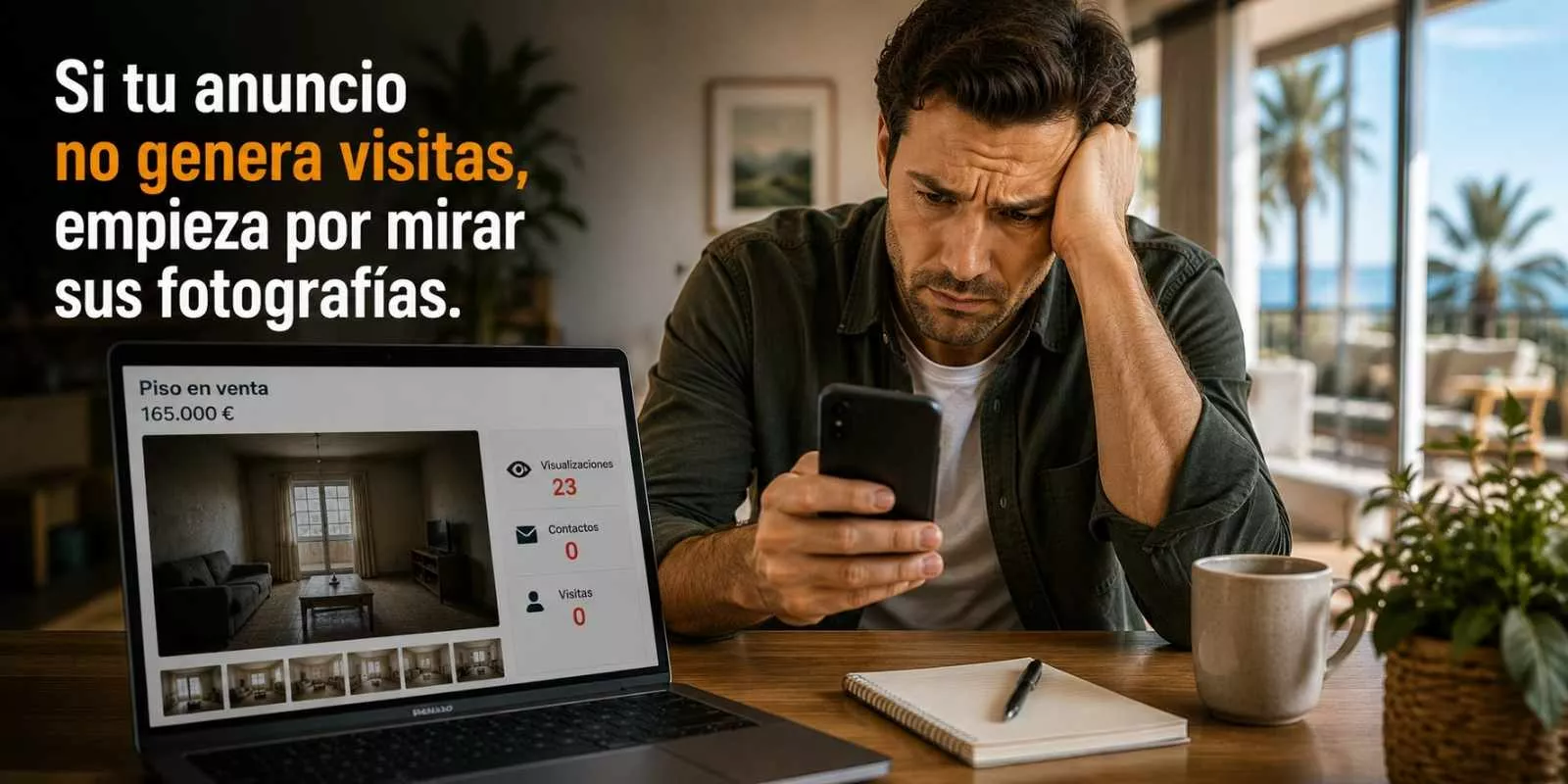 Si tu anuncio no genera visitas, empieza por mirar sus fotografías