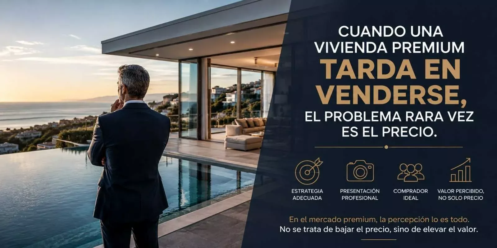 Cuando una vivienda premium tarda en venderse, el problema rara vez es el precio