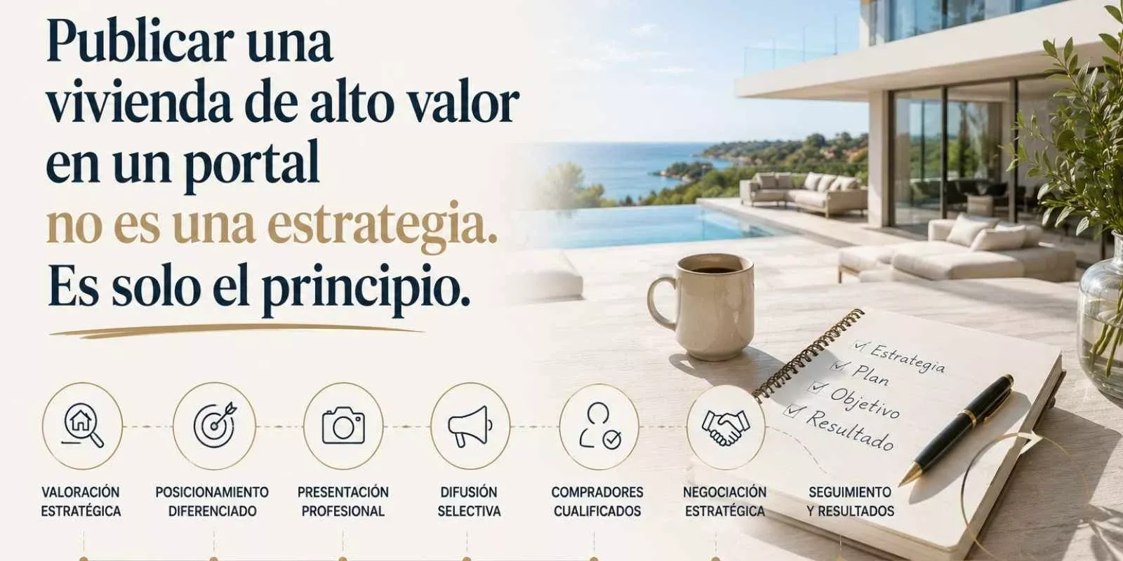 Publicar una vivienda de alto valor en un portal no es una estrategia. Es solo el principio.