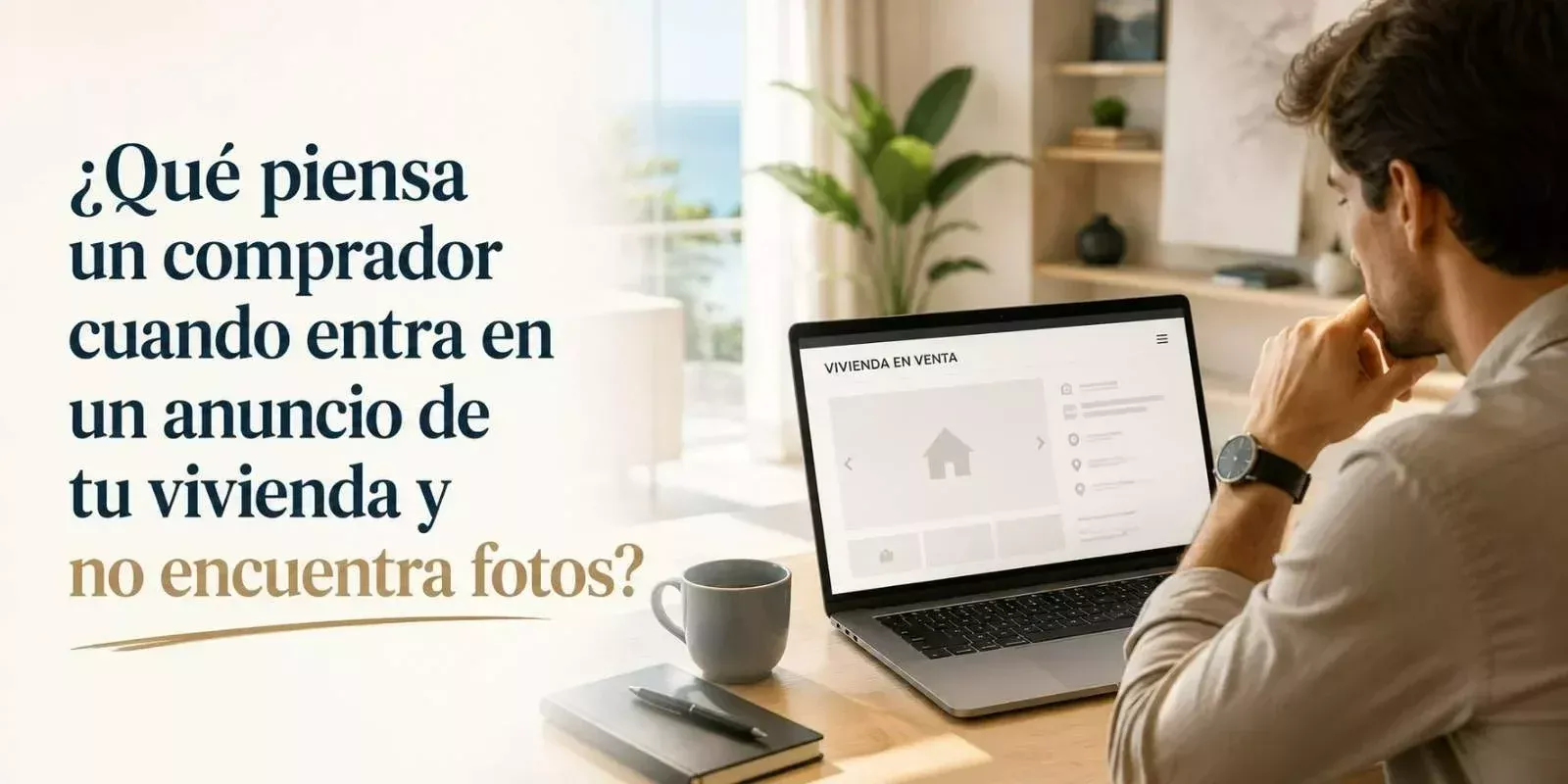 ¿Qué piensa un comprador cuando entra en un anuncio de tu vivienda y no encuentra fotos?