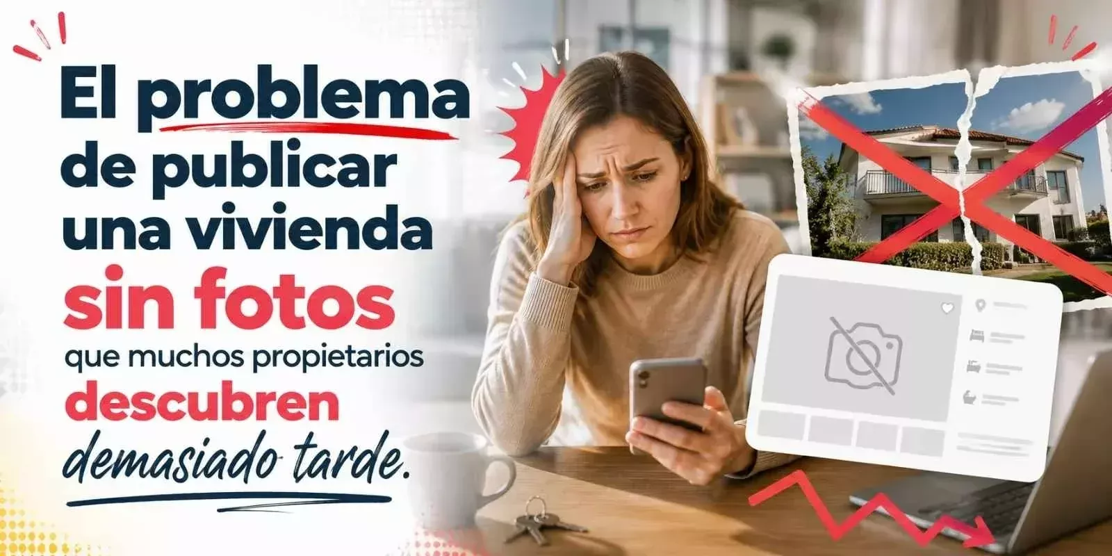 El problema de publicar una vivienda sin fotos que muchos propietarios descubren demasiado tarde.