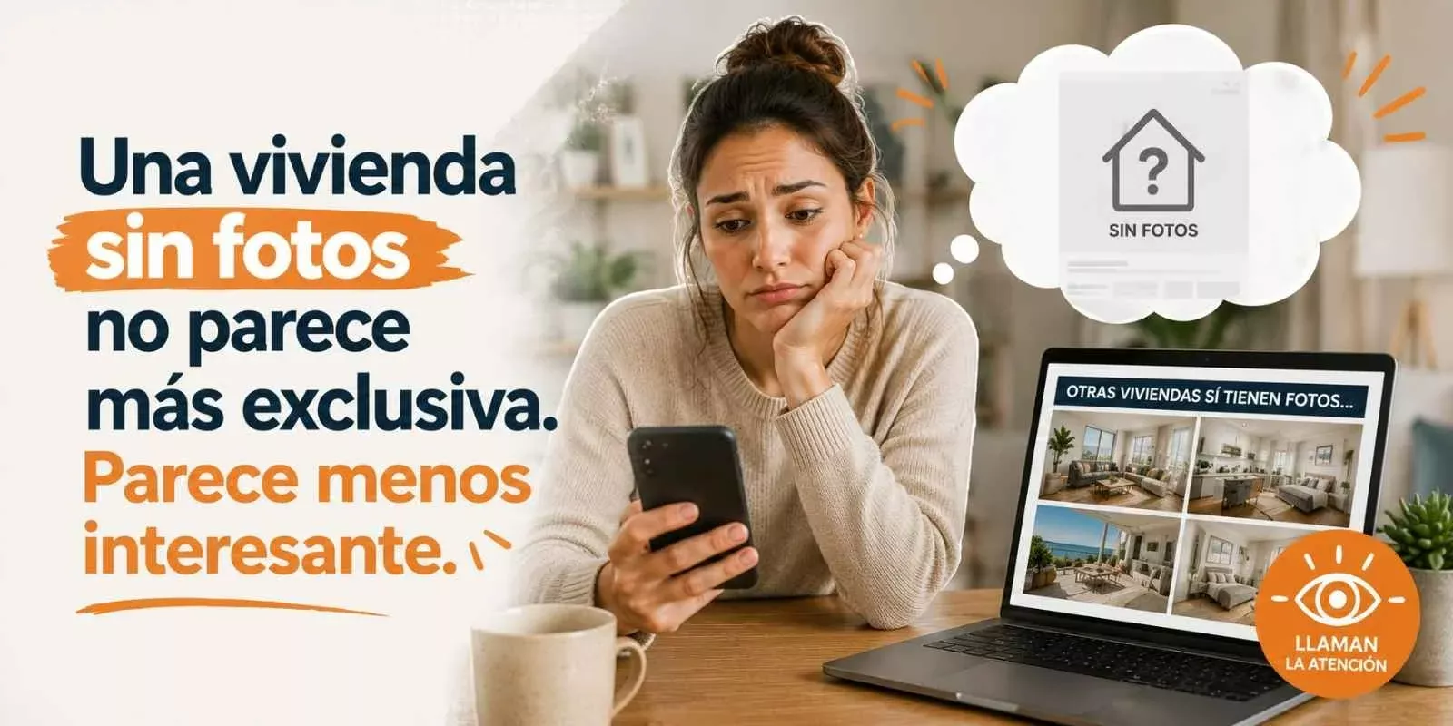 Una vivienda sin fotos no parece más exclusiva. Parece menos interesante.