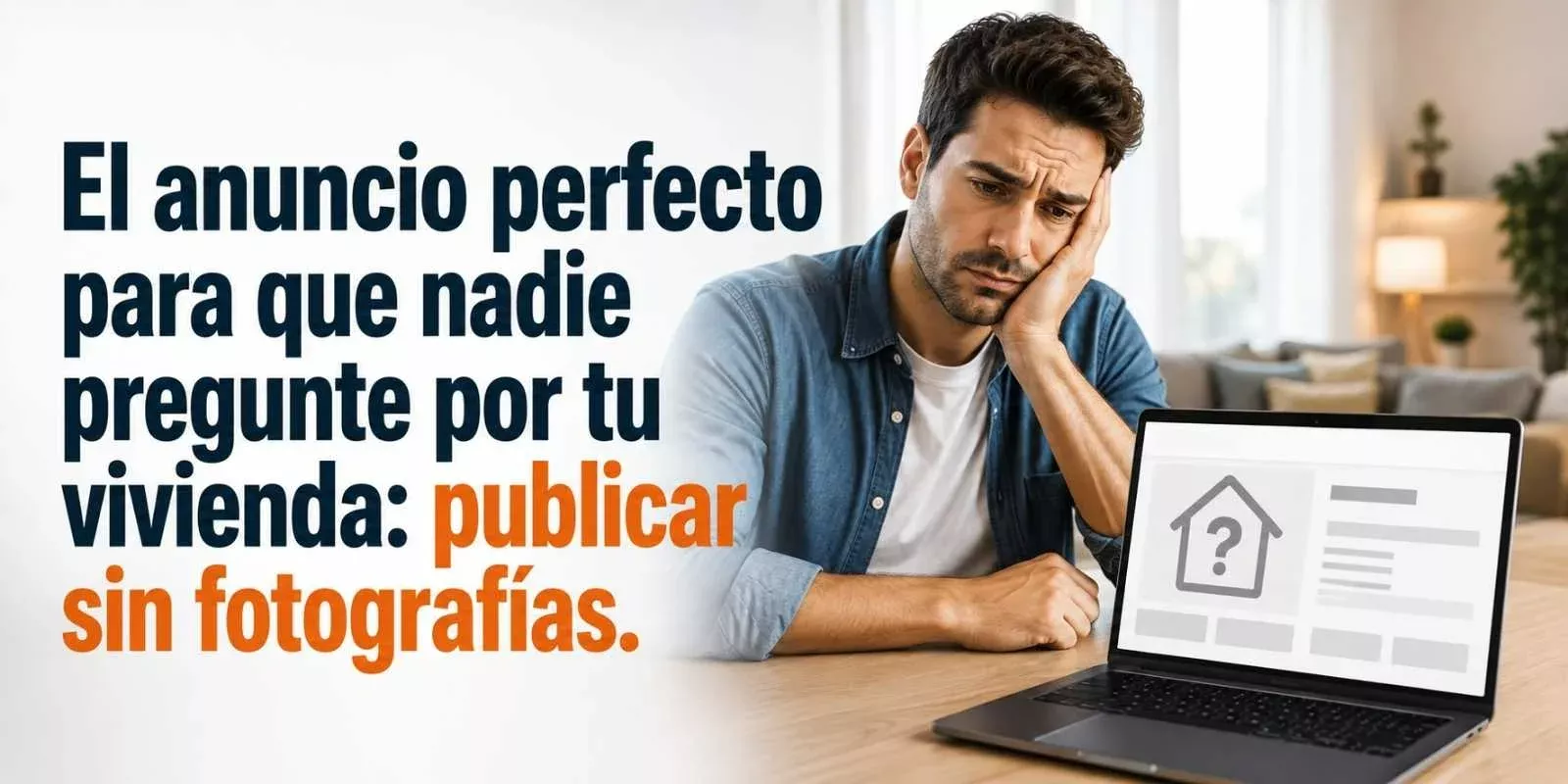 El anuncio perfecto para que nadie pregunte por tu vivienda: publicar sin fotografías