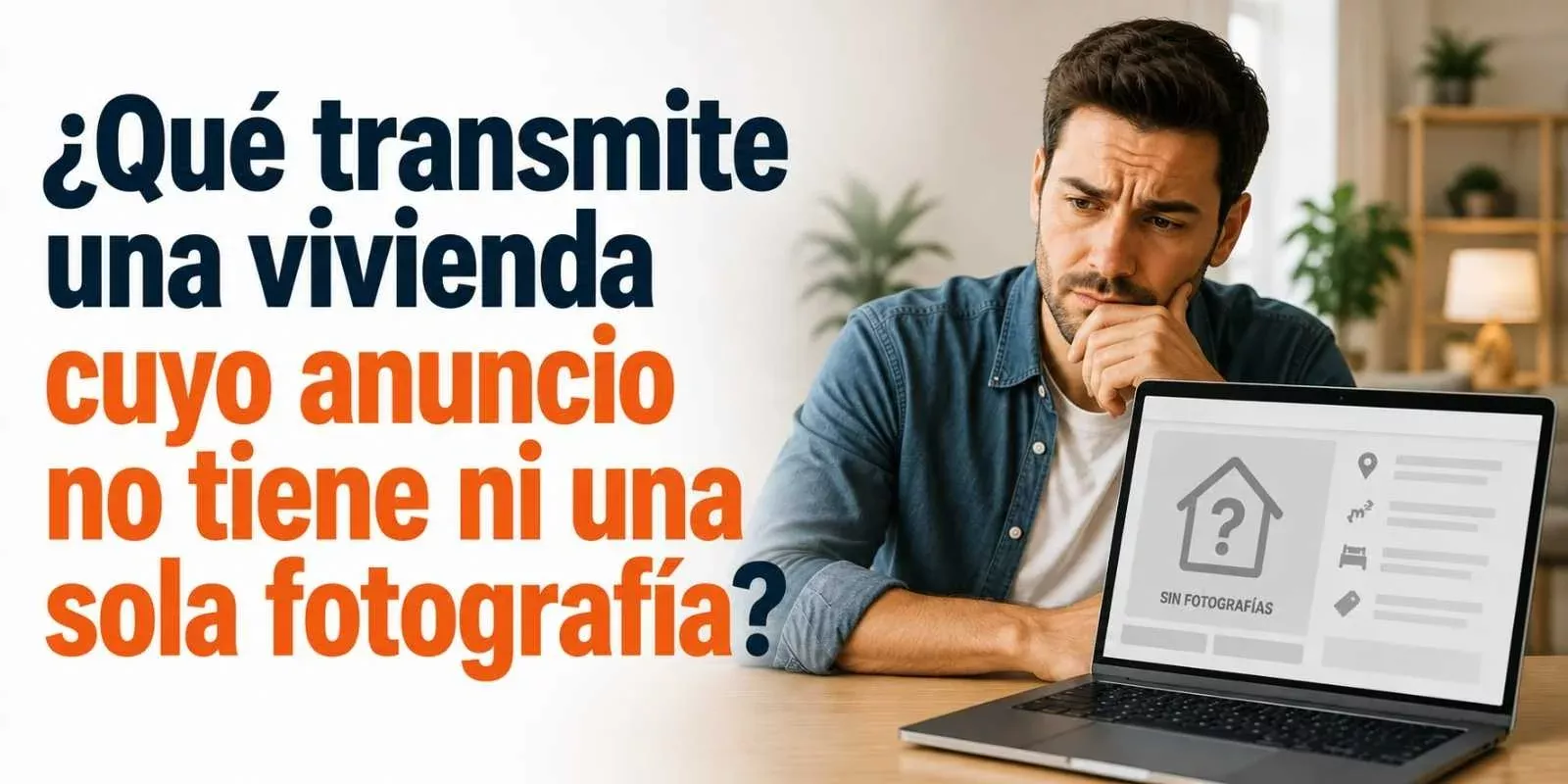 ¿Qué transmite una vivienda cuyo anuncio no tiene ni una sola fotografía?