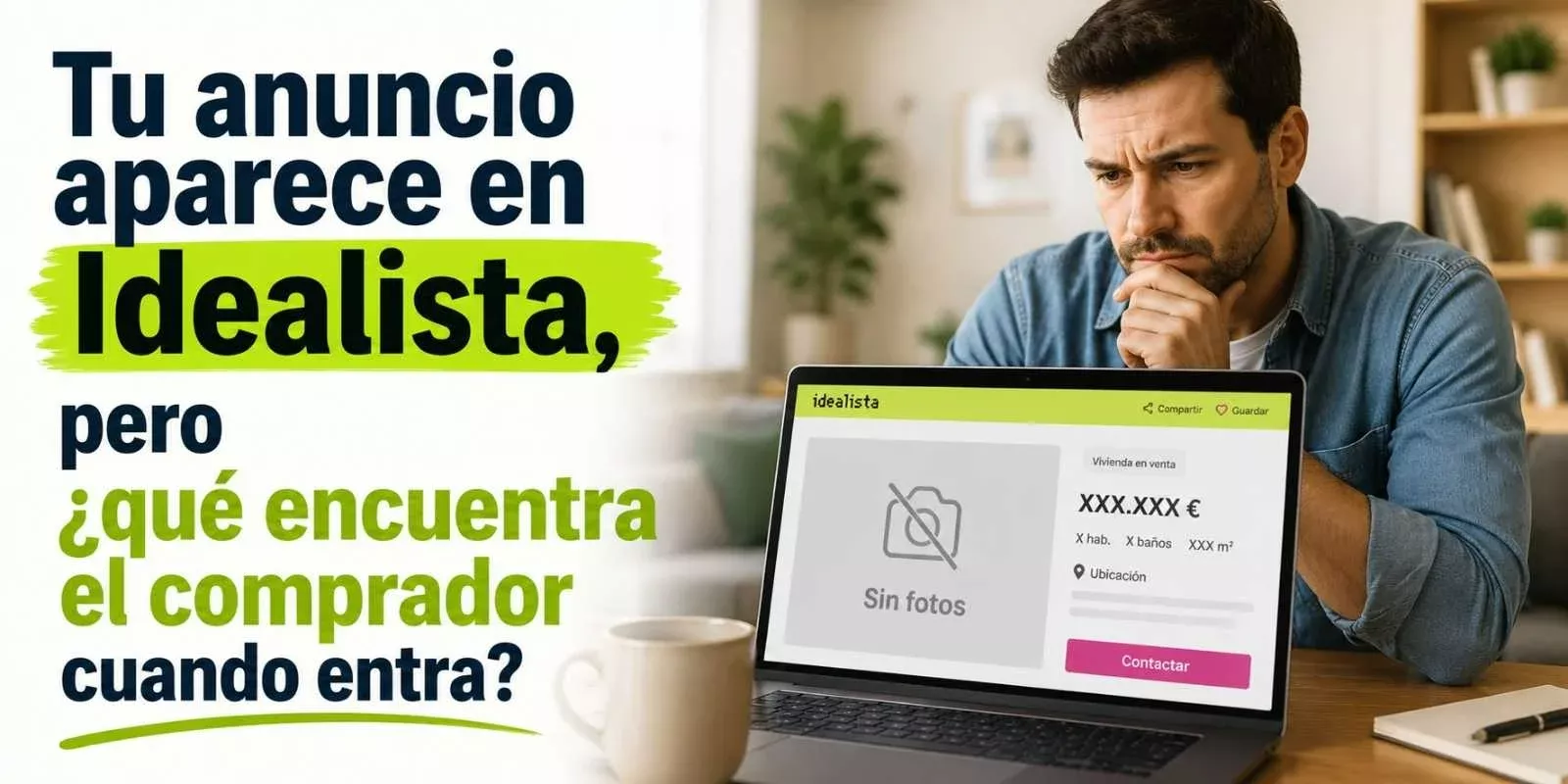 Tu anuncio aparece en Idealista, pero ¿qué encuentra el comprador cuando entra?