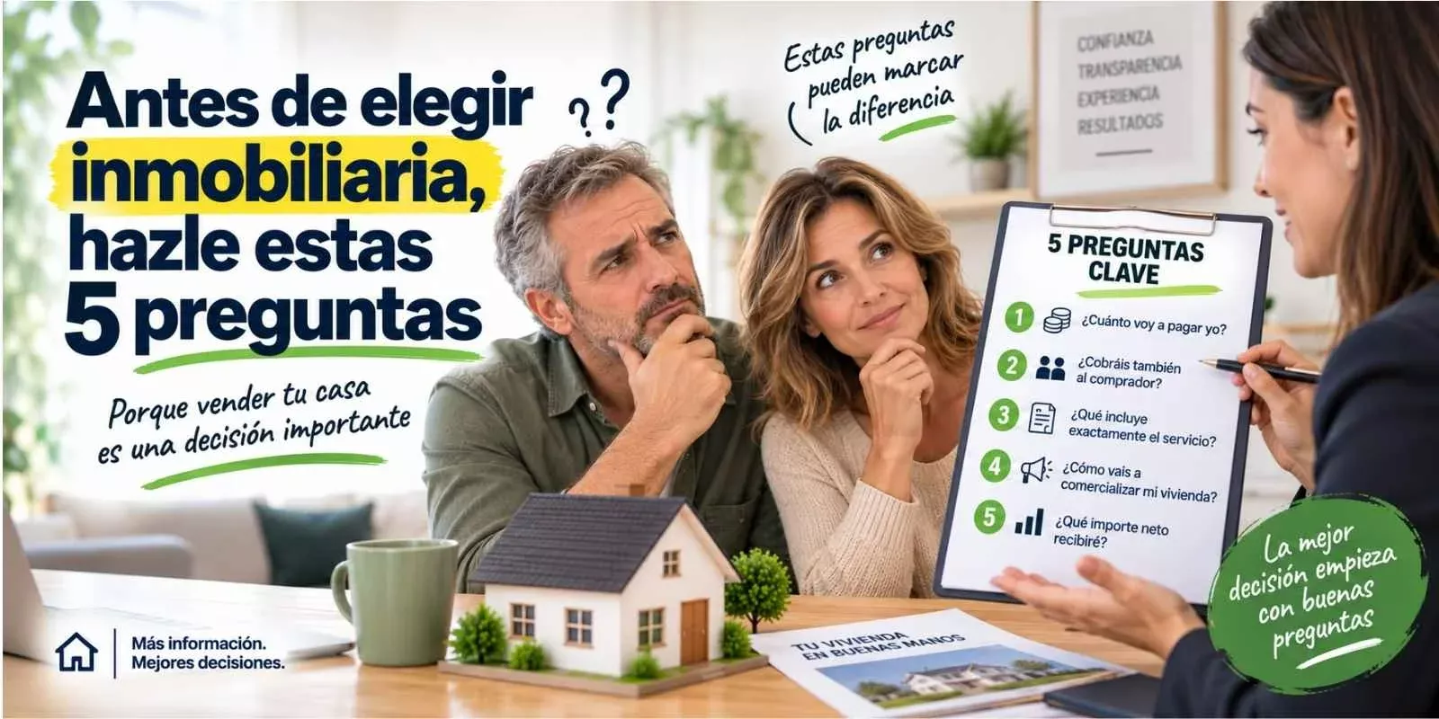 Antes de elegir inmobiliaria, hazle estas 5 preguntas