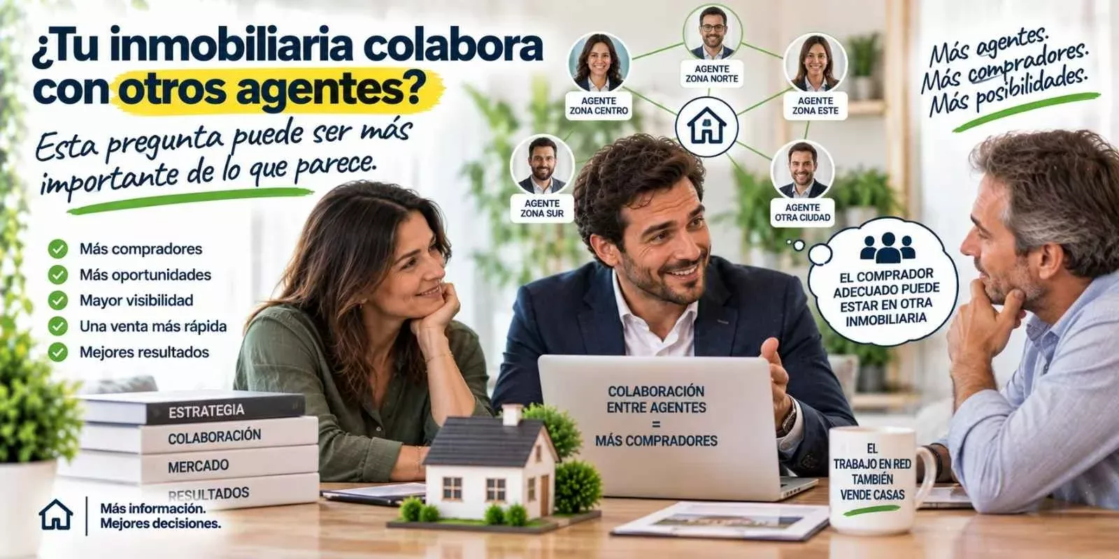 ¿Tu inmobiliaria colabora con otros agentes? Esta pregunta puede ser más importante de lo que parece