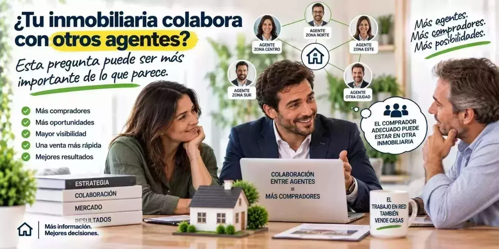 ¿Tu inmobiliaria colabora con otros agentes? Esta pregunta puede ser más importante de lo que parece